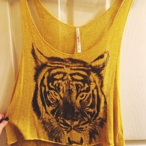 yellow tiger face tank.